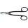 Goldschmiedeschere gebogen mit Scherengriff 180 mm