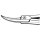 Goldschmiedeschere gebogen mit Scherengriff 180 mm