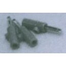 Bananenstecker 4 mm, Metallteil geeignet als Reduz