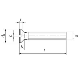 Senkkopf-Schrauben M 4 - 100 Stck