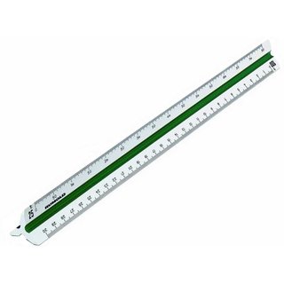 Dreikantmaßstab DIN 30 cm