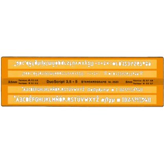 Schriftschablone Duo Combi DIN6776
