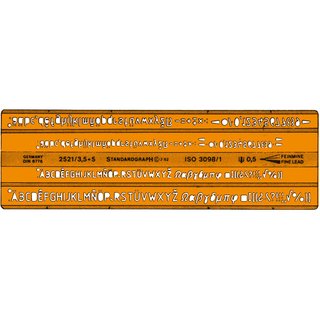 Standardgraph Schriftschablone DIN 6776